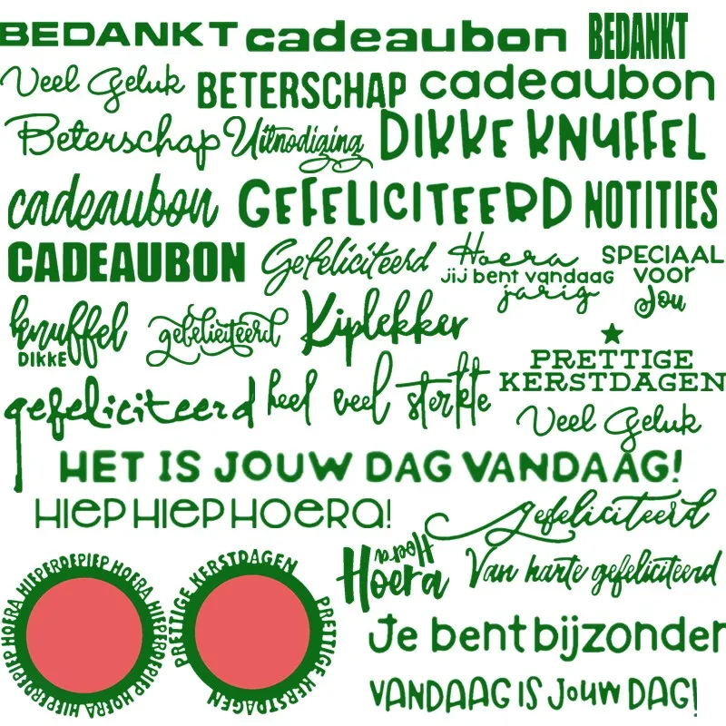 Базовые голландские слова из Нидерландов штампы для резки металла новинка 2019