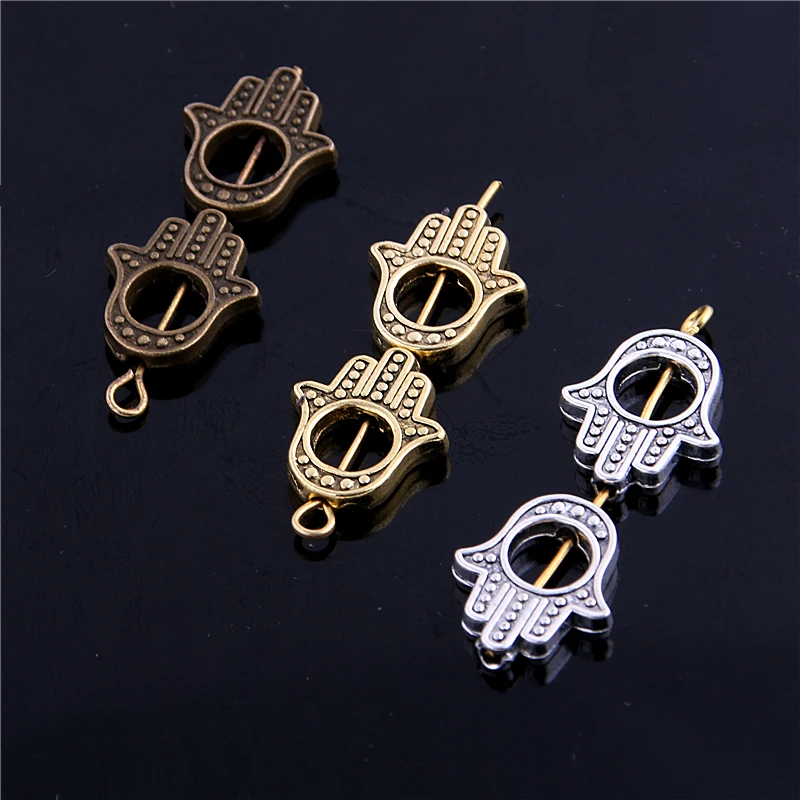 40 шт. бусины шармы Хамса для браслетов|beads charms|bead spacersbeads spacers beads |