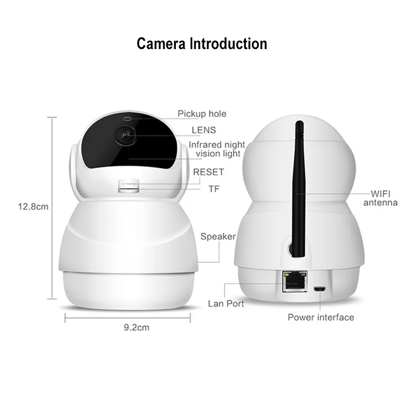 Беспроводная IP камера с датчиком движения 1080P Wi Fi|Камеры видеонаблюдения| |