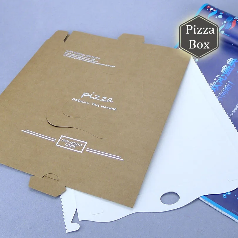7 дюймовые коробки для упаковки пиццы оптовые из крафт бумаги упаковочная