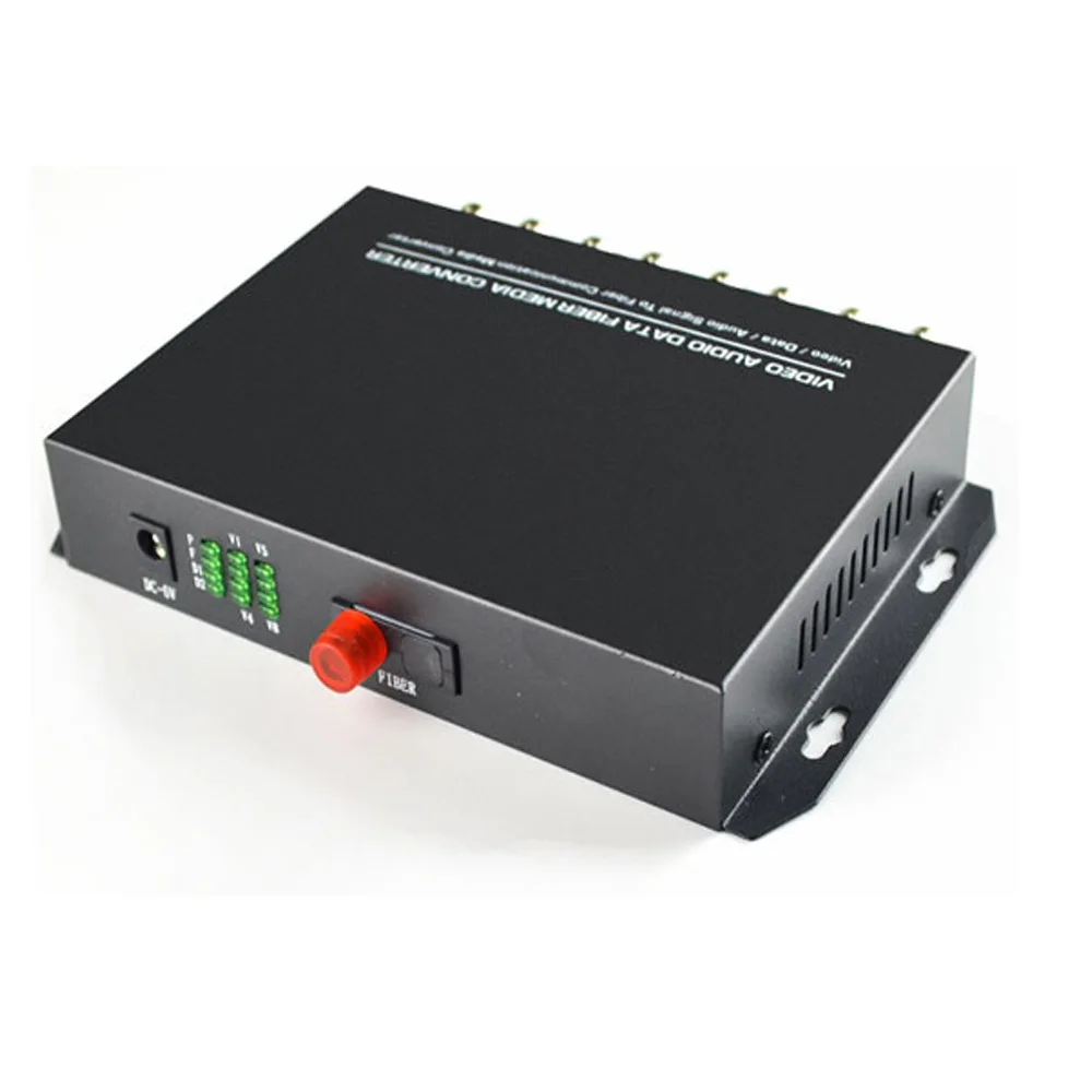 8 канальные цифровые видео оптические волокна медиаконвертеры