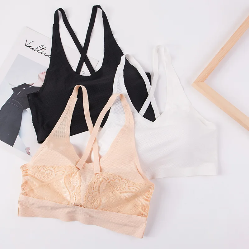 Новое осенне зимнее модное кружевное нижнее белье Coloriented с красивой спинкой без