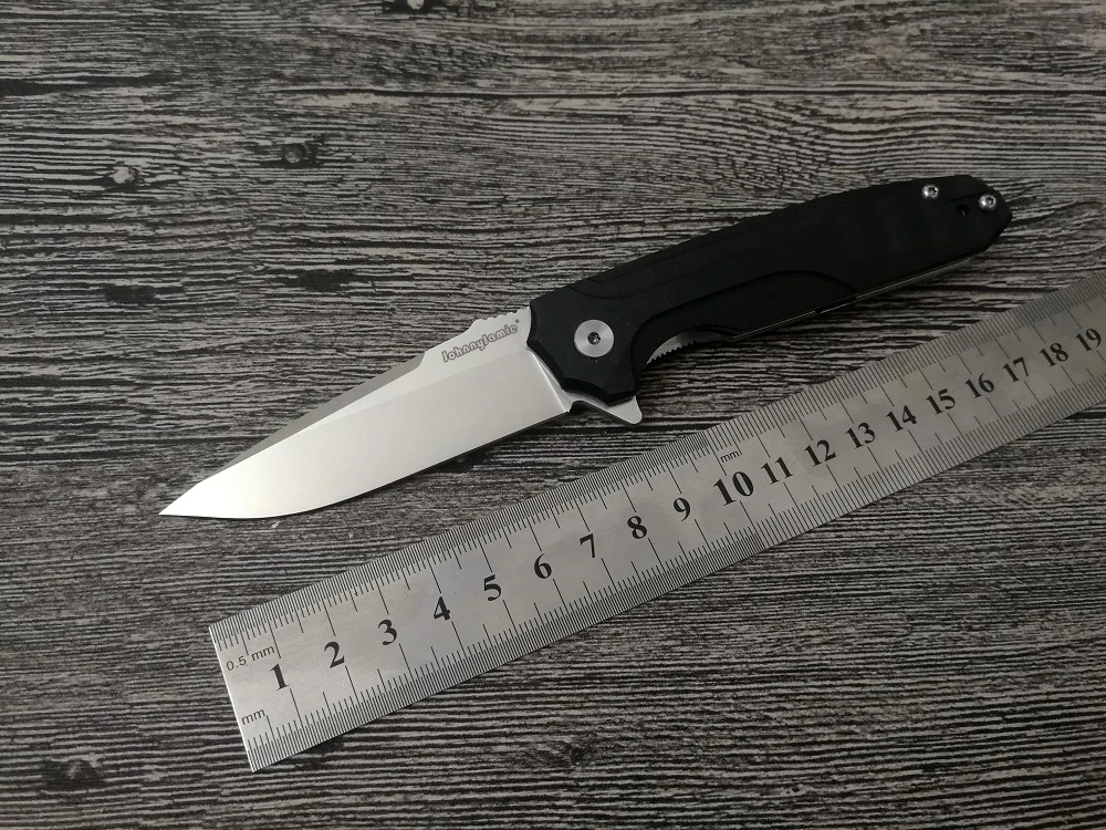 Фирменный карманный нож johnyjamie Presidio C818GP Черный G10 Ручка D2 лезвие из нержавеющей