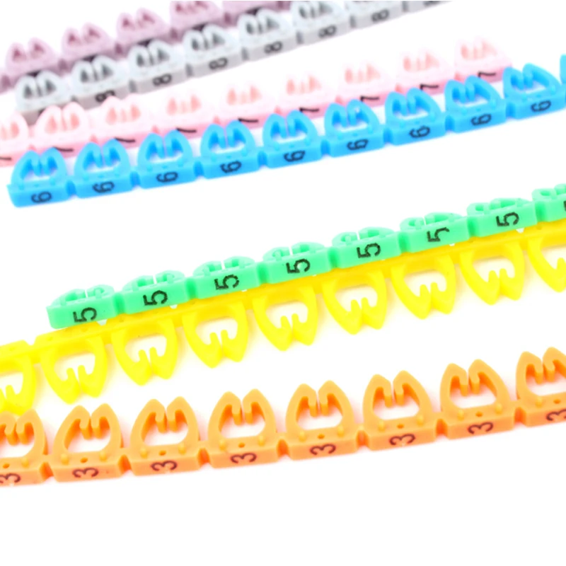 Buyincoin оптовая продажа 100 шт./лот метка маркировка RJ45 RJ11 RJ12 цветной цифровой кабель