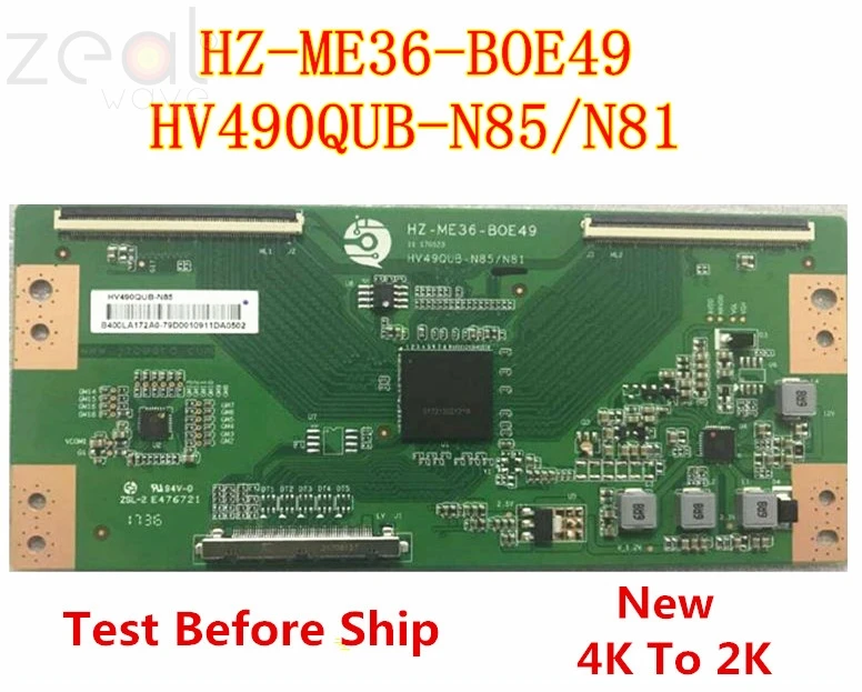 Для T-Con BOE HZ-ME36-BOE49 HV490QUB-N85/N81 логическая плата 4K до 2K логическая пластина