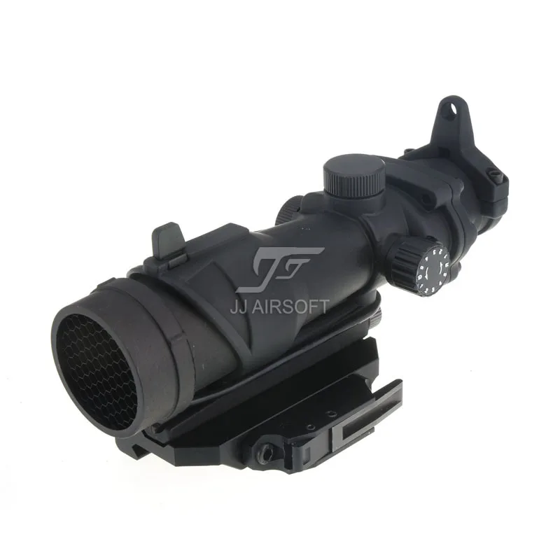 JJ Airsoft ACOG Style 4x32 прицел красная/Зеленая Сетка с Killflash AC12033 Bobro QD Mount