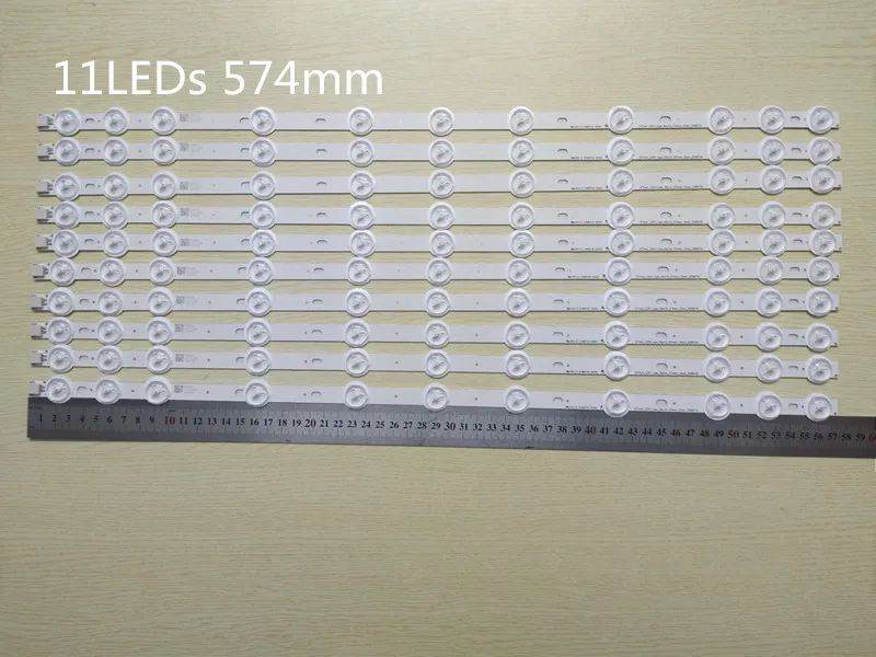(Новый оригинальный) 5 комплектов = 10 шт. 11 светодиодный 575 мм Светодиодная