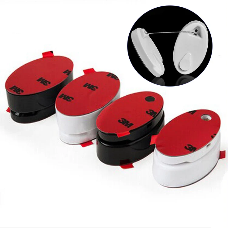

20pcs Retractable Inbuilt Steal Wire anti-lost recoiler Store Anti-theft pull box holder for dummy phone with Screw hole