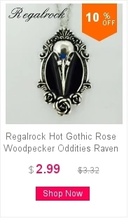 Regalrock, медальон в виде ворона, птицы, черепа, шкатулка, прямоугольник, грудь, гроб, ядовитое кольцо