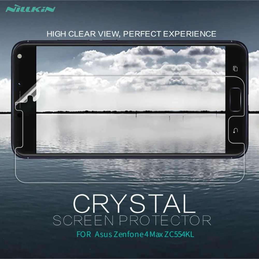 2 шт/комплект Экран протектор для Zenfone 4 Max NILLKIN Super Clear Anti Fingerprint Защитная Плёнки ASUS