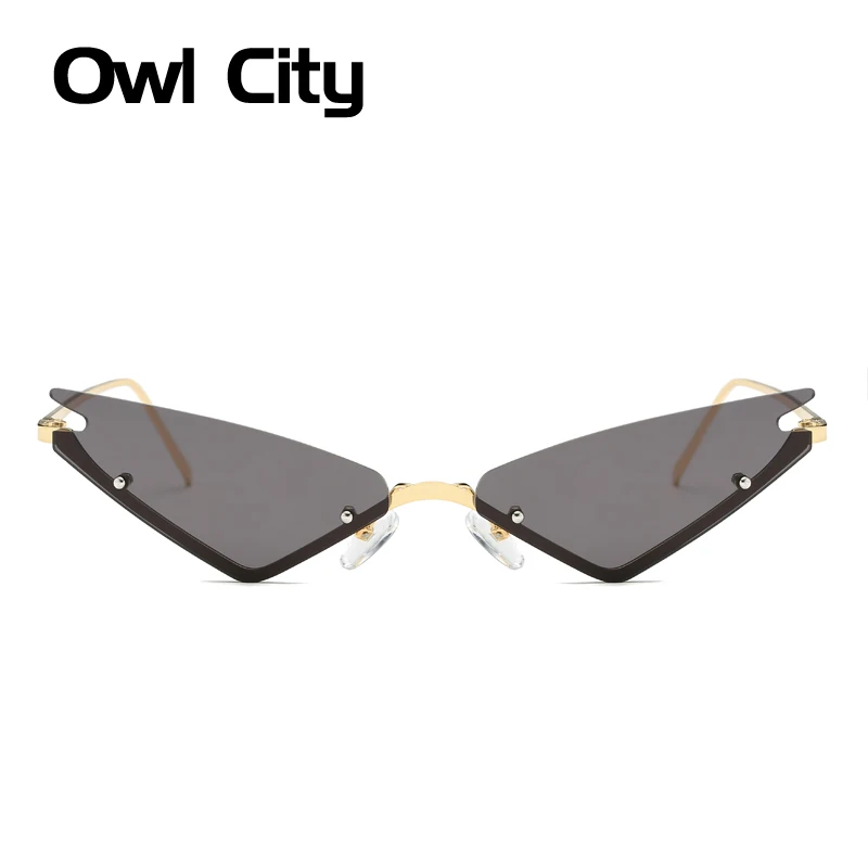 Женские солнцезащитные очки кошачий глаз Owl роскошные зеркальные в