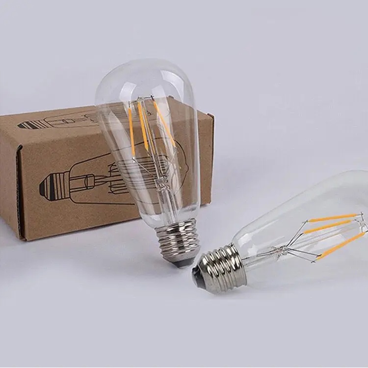 Бесплатная доставка 4 Вт E27 St64 110vac 240vac 480lm 2700 К 4000 6500 светодиодные лампочки