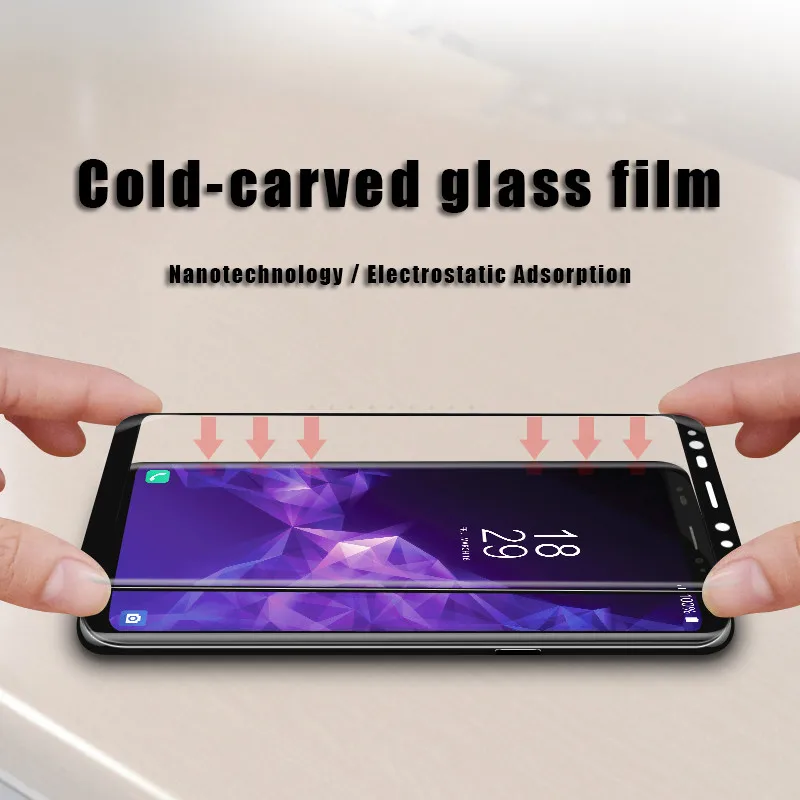 10 шт./лот Защитная пленка для экрана из закаленного стекла Samsung Galaxy Note 9 8 S9 S8 плюс S7