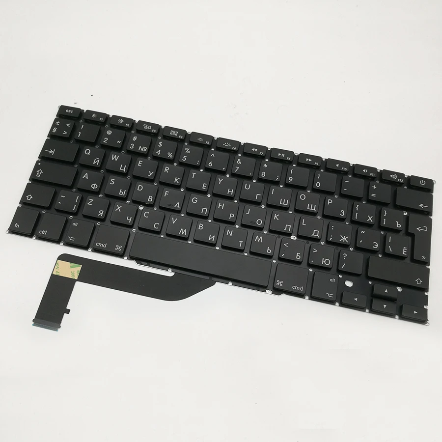 Новая русская Русская клавиатура для Macbook Pro Retina 15 дюймов A1398 2012 2013 2014 2015 5