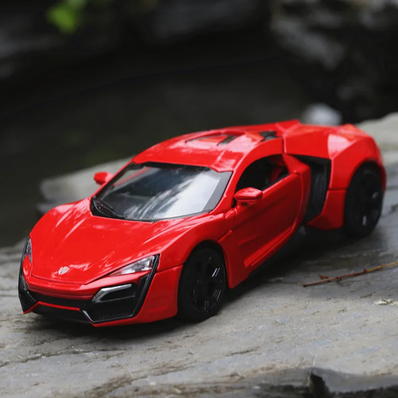 ZXZ 1:32 Масштаб литья под давлением сплава металла модель автомобиля Lykan supercar