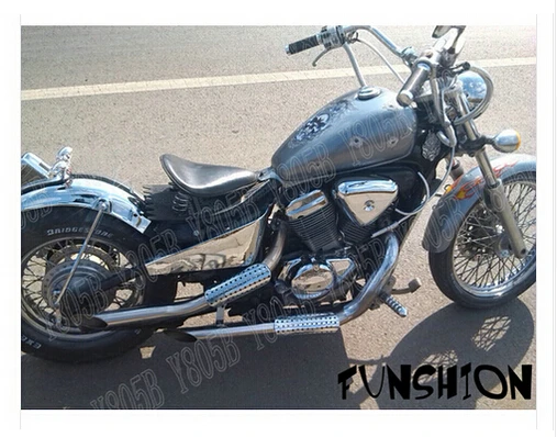 Мотоциклетная хромированная металлическая боковая крышка аккумулятора для Honda