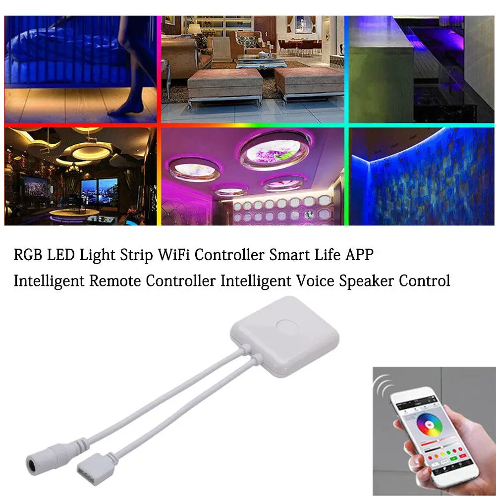 Wifi RGB светодиодный контроллер полосы света речевой контроллер Smart Life APP интеллектуальный пульт дистанционного управления