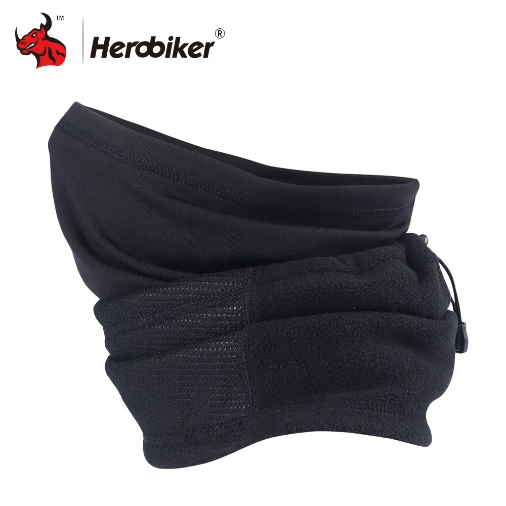 Мотоциклетная маска для лица HEROBIKER Зимняя Теплая Флисовая Балаклава шапка