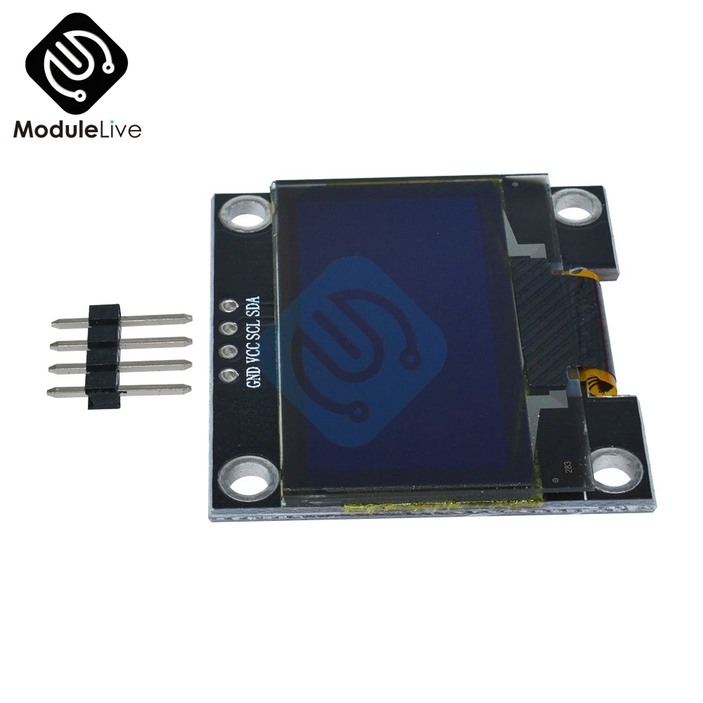 4PIN 1 3 &quot1 дюймов IIC I2C серийный 128x64 SSH1106 OLED ЖК дисплей белый/синий экран модуль для