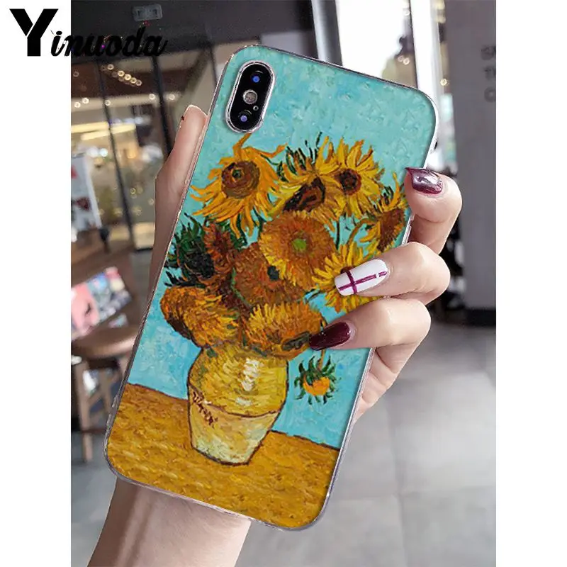 A6 Yinuoda Ван Гог Картина маслом Мон картина маслом мягкий чехол для телефона iPhone X XS MAX 6 6s 7 7plus 8 8Plus 5 5S SE XR 10 - Цвет: A6