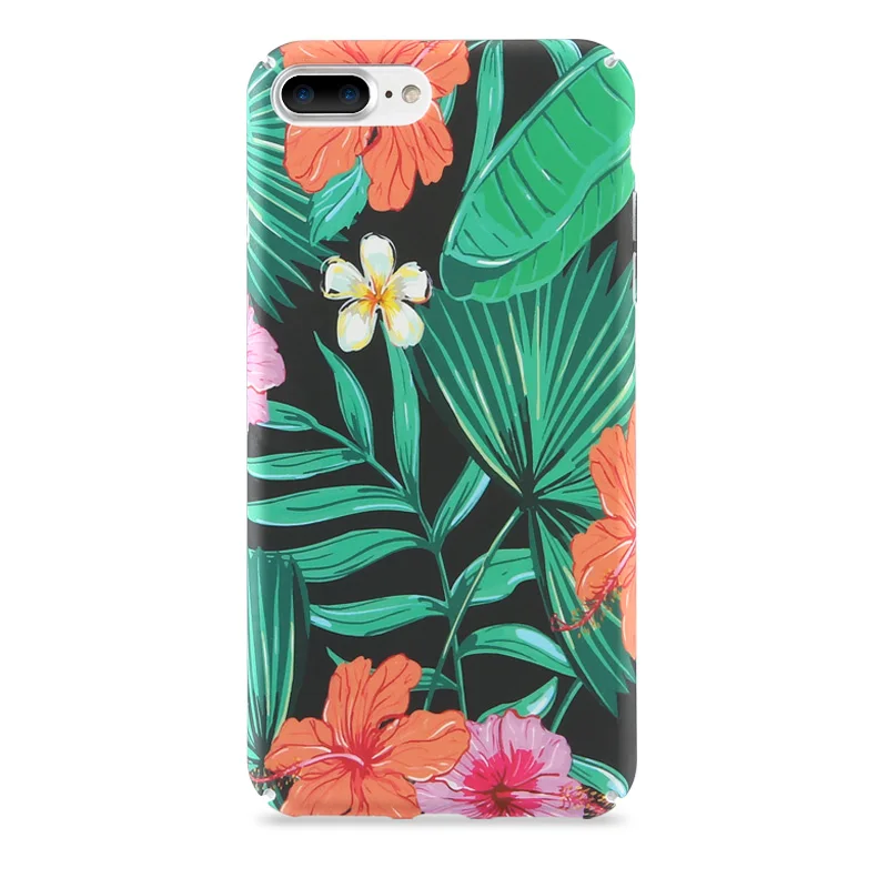 Tropical Plants Leaf Cactus Fruit Pineapple Case Cover For Apple iphone 6 6s 7 8 8plus X 5 5s Se Hard Daisy Flower Stamp |