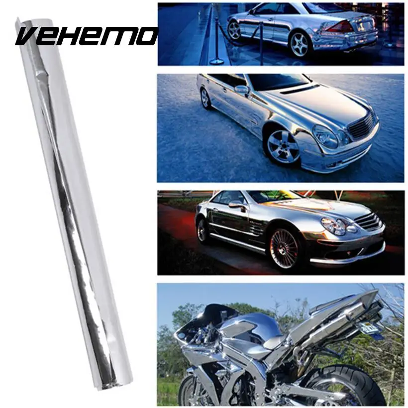Vehemo 2017 автомобильный Стайлинг 6 дюймов x 60 Автомобильная хромированная наклейка