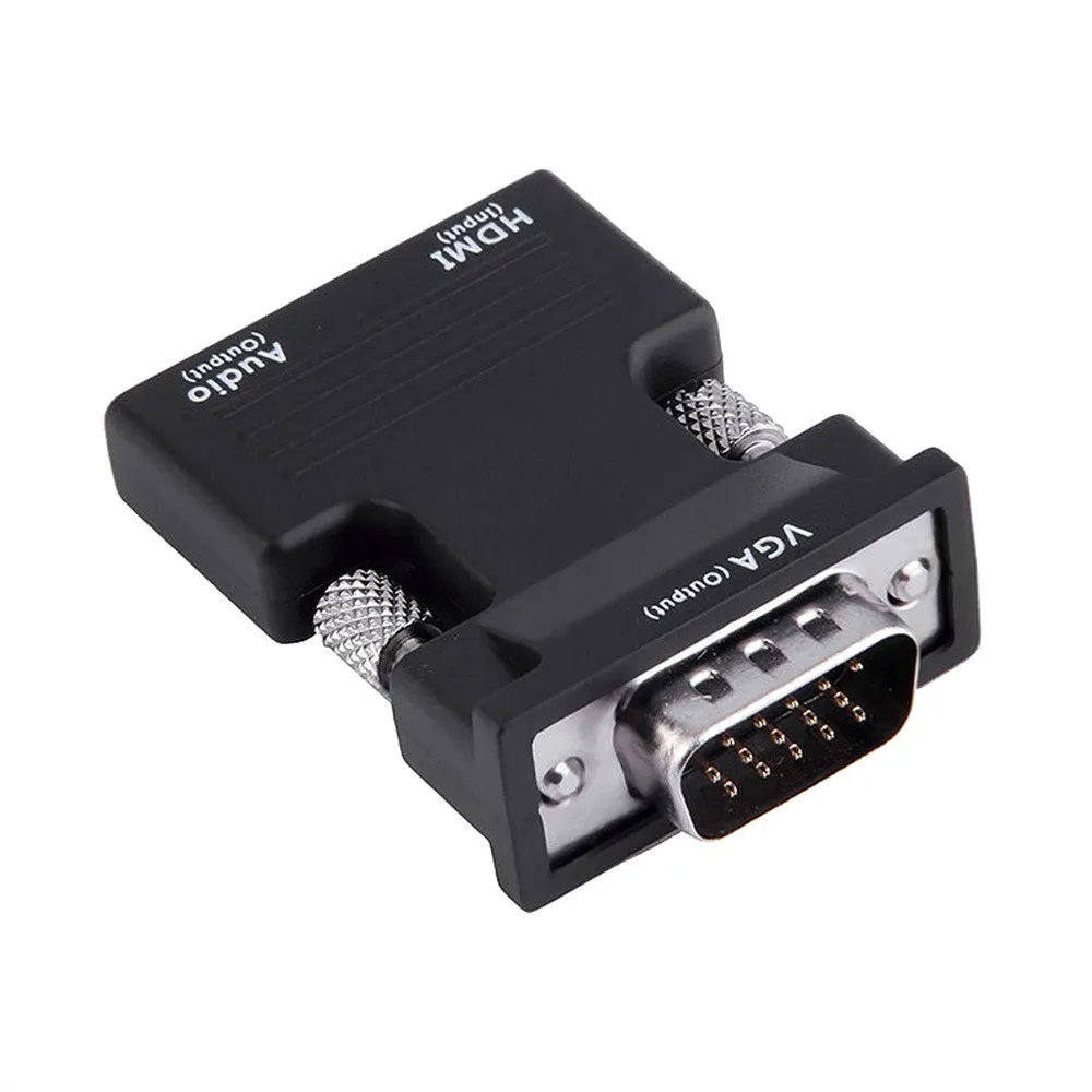 1080P HDMI Female to VGA Male Converter Adapter+Audio Cable Dongle 3.5mm Stereo Supports 720P / 1080i 56# | Электроника