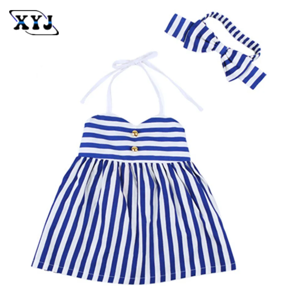 2016 Детская одежда для девочек летние Сарафаны Одежда маленьких мини-платье в