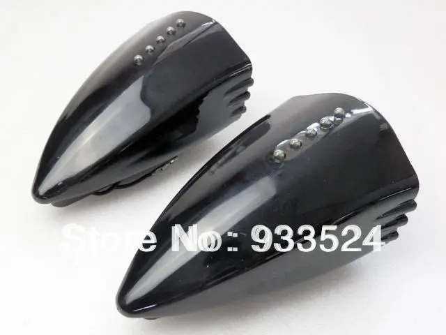 Хромированный Светодиодный поворотный сигнал для мотоцикла зеркала Honda CBR Ducati Buell