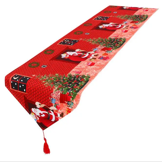 Tablecloth Table Runner Tables Cloth Kitchen Christmas Xmas Home Party santa snowman | Дом и сад