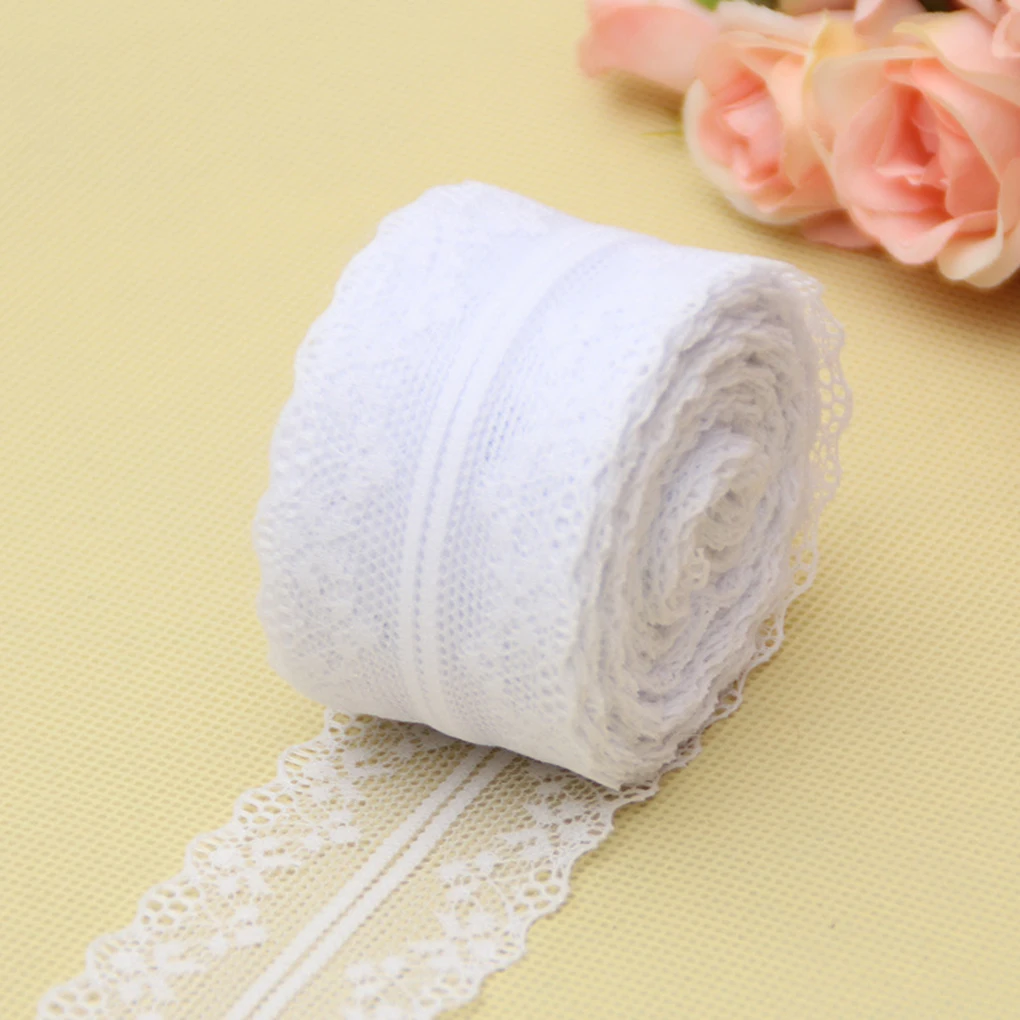 10 м/рулон двусторонней кружевной ткани DIY швейная одежда аксессуары ремесло DIY свадебное платье Декор подарочная упаковка кружевная лента