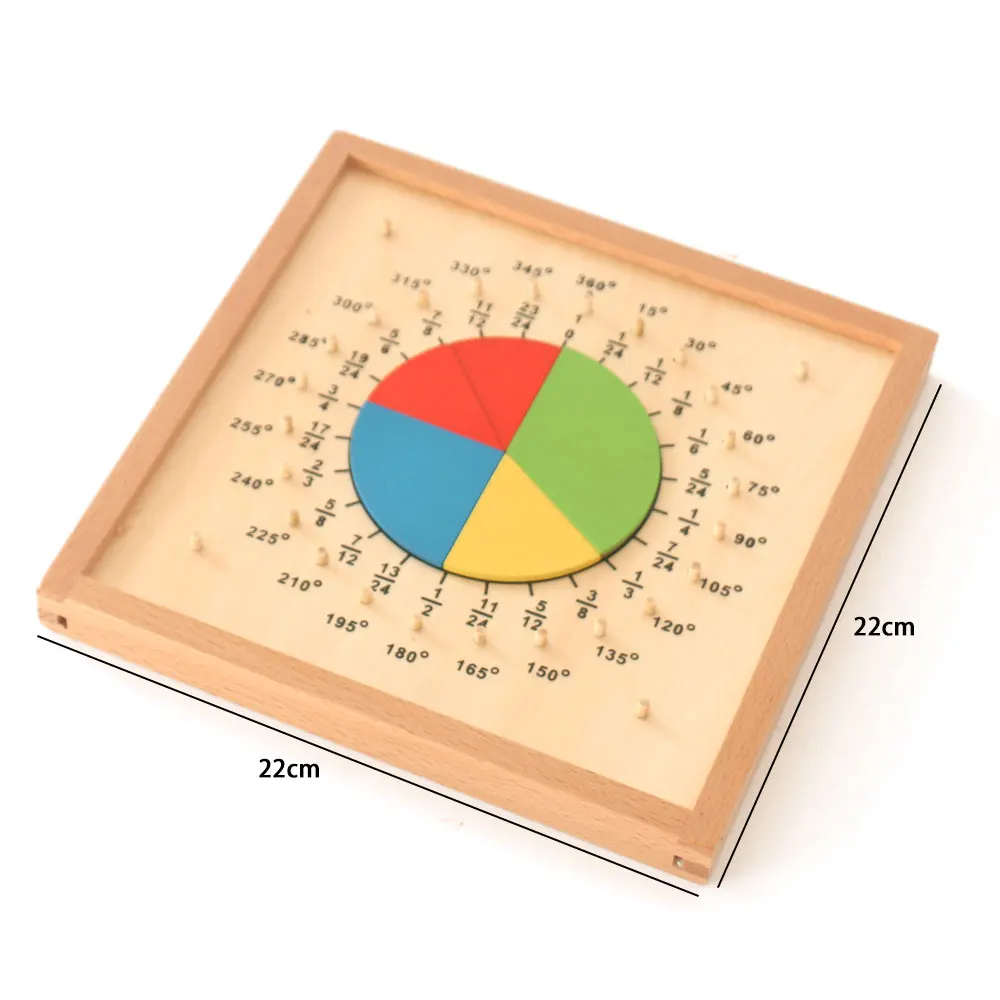 

Montessori Math Materials Geometric Fraction Board Montessori Educational Wooden Toys For Children Learning Toys ME2164H