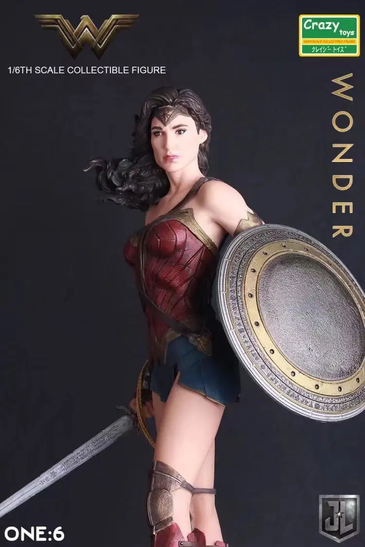 Сумасшедшие игрушки 1:6 DC Лига Справедливости Супер Герой Чудо женщина ПВХ