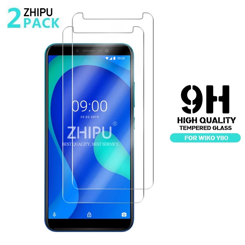 2 шт закаленное стекло для WIKO Y80 протектор экрана 2.5D 9H Премиум Закаленное защитная