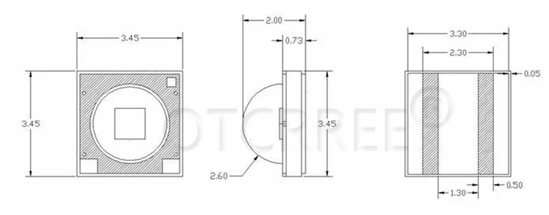 10 шт. 3 Вт 3535 EPI светодиодный s инфракрасный ИК 850NM 730NM 940NM высокой мощности Светодиодный излучатель с 8 мм/12 мм/14 мм/16 мм/20 мм PCB