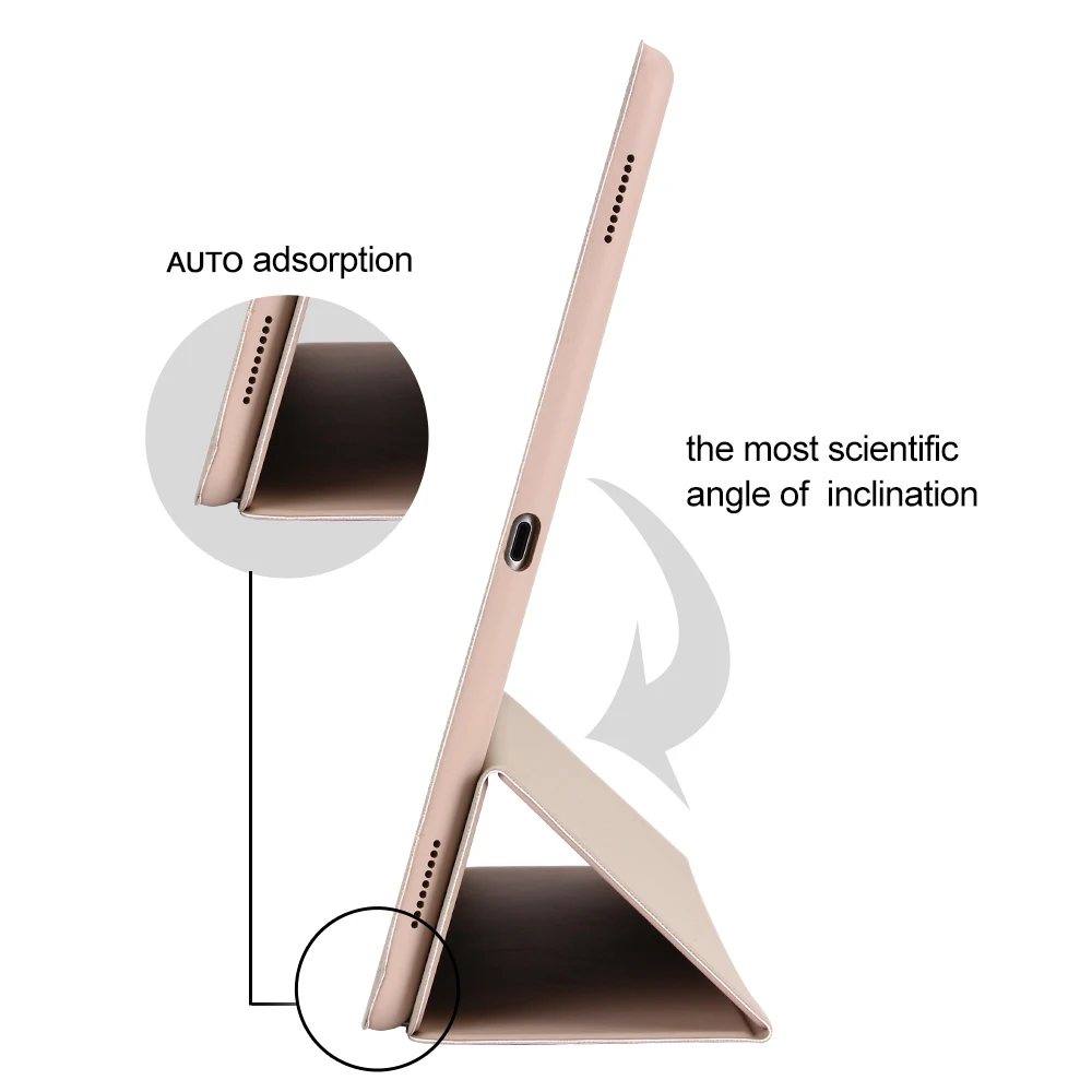 Тонкий смарт чехол для iPad Pro 12 9 2015 2016 складные чехлы книжки из искусственной кожи