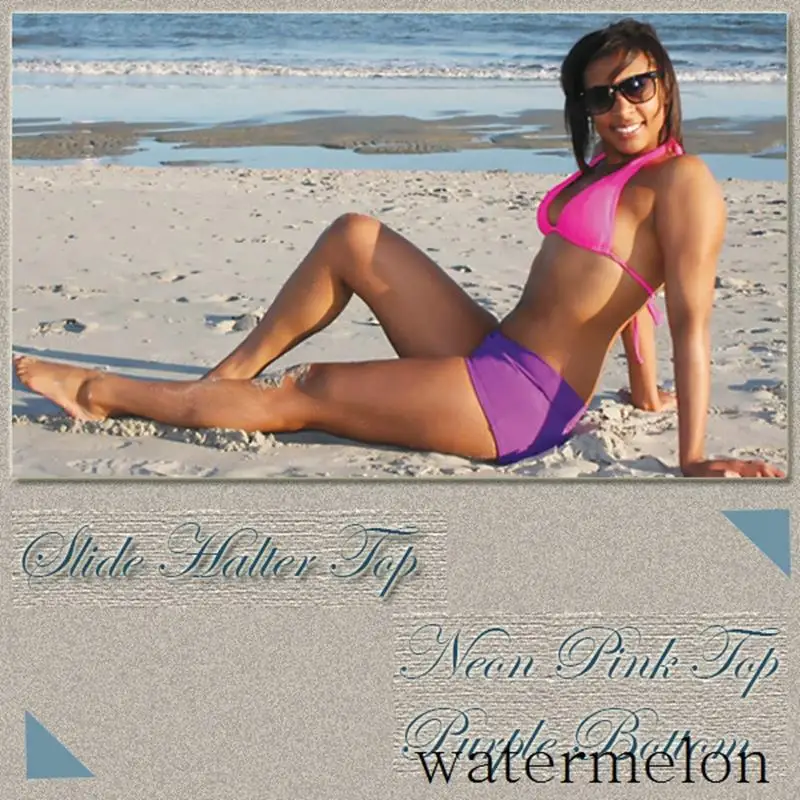 Купальник бикини 3 однотонных цвета сексуальные женские трусы боксеры с высокой