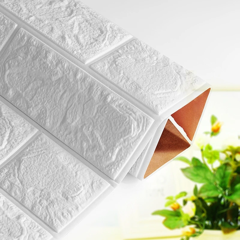 Пенополиэтиленовые DIY самоклеющиеся 3D настенные наклейки, кирпичные водонепроницаемые обои, домашний декор для детской спальни, наклейки для гостиной