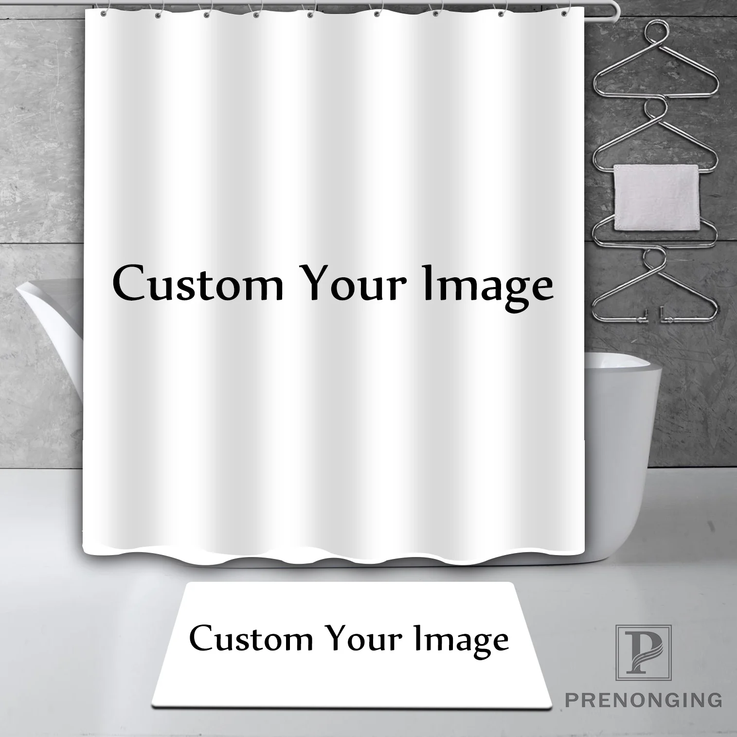 Shower Curtain Изготовленный На Заказ Тоторо(1) водонепроницаемый занавеска для душа коврик для дома Ванна Ткань полиэстер для ванной разные размеры#-01-12-214 - Цвет: Shower Curtain