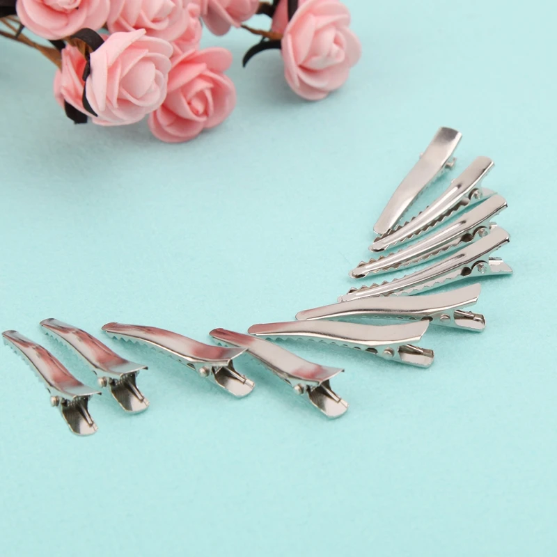 Новинка 10 шт. один зубец металлические зажимы для волос заколка бант|Шпильки и