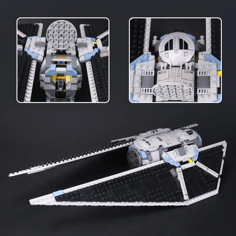 Star Series Wars 05048 Набор строительных блоков TIE Striker как детский совместимый подарок 75154