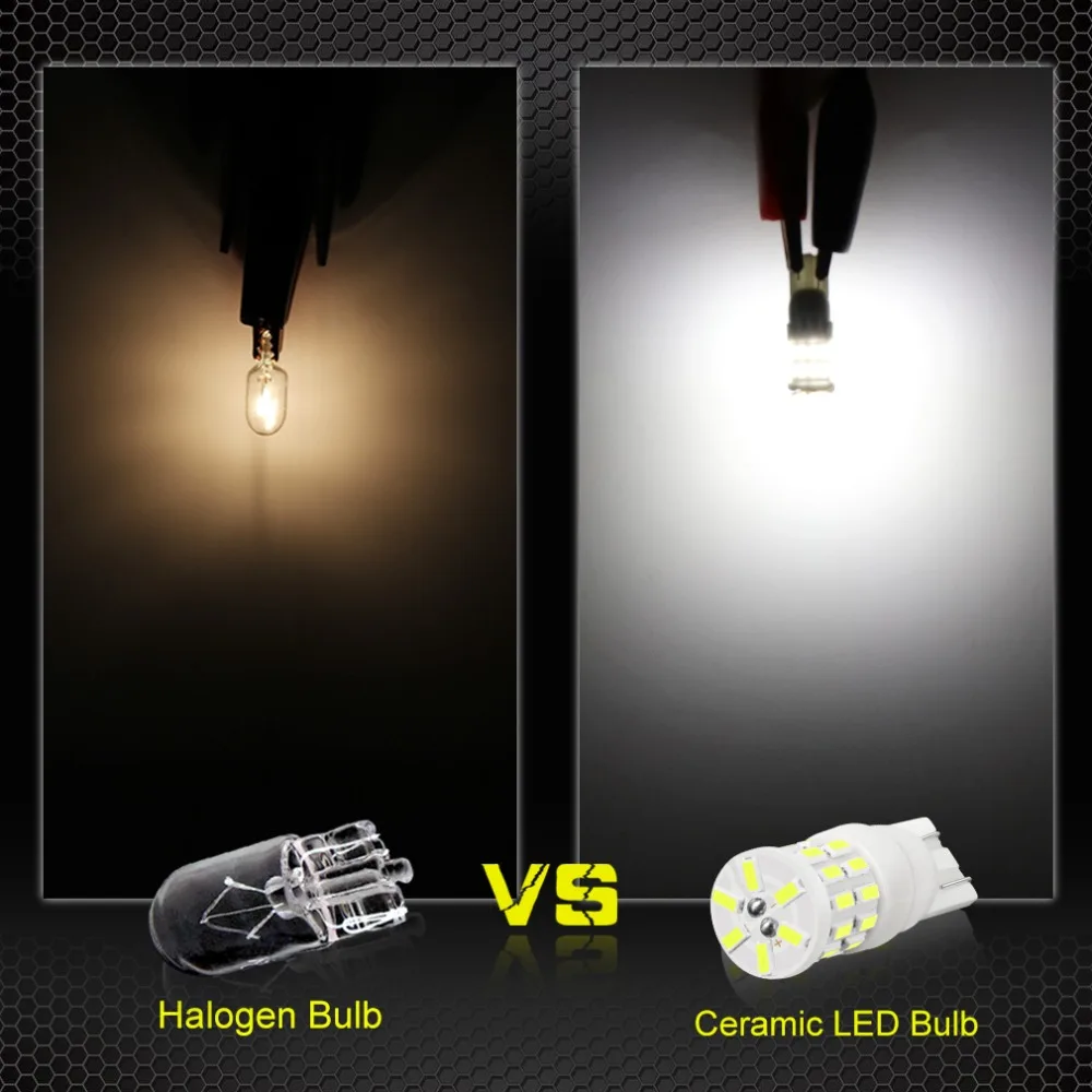 2 шт. T10 W5W светодиодный лампы 194 168 30SMD 3014 автомобильные светодиоды с чипом