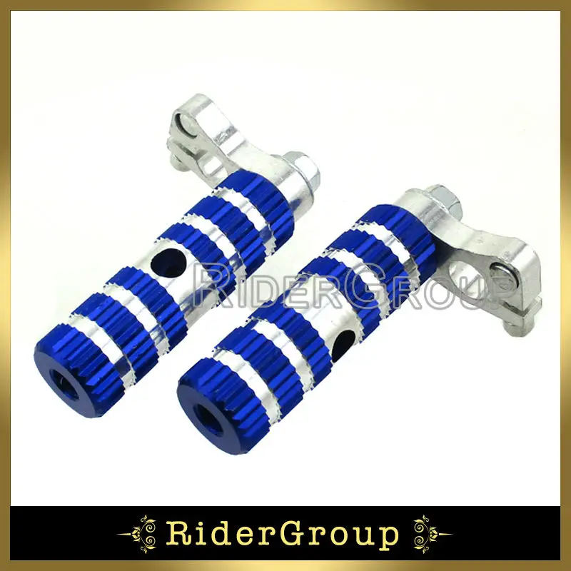 Синие гоночные подножки подножники для карманного велосипеда Minimoto 47cc 49cc MTA1 MTA2 47CC