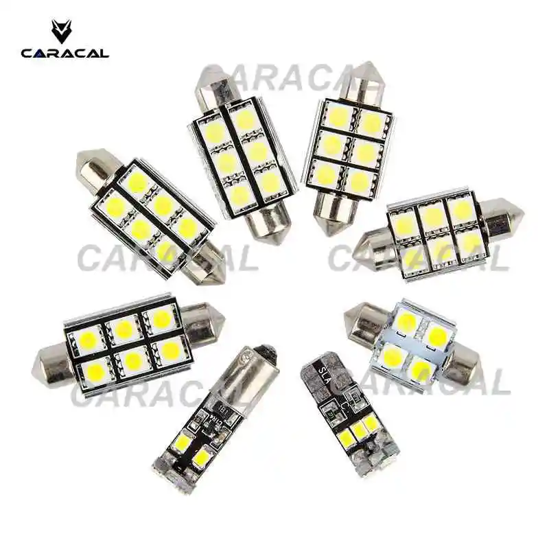 11 шт. безошибочный Белый Премиум светодиодный комплект для внутреннего