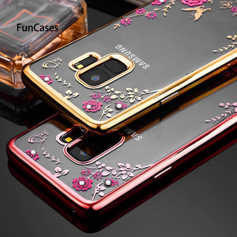 Мягкий чехол из ТПУ с цветочным принтом для samsung S10E S8 S9 плюс A8S A9S S7 S6 J6 J4 A8 A6 A7 2018 J3 J5