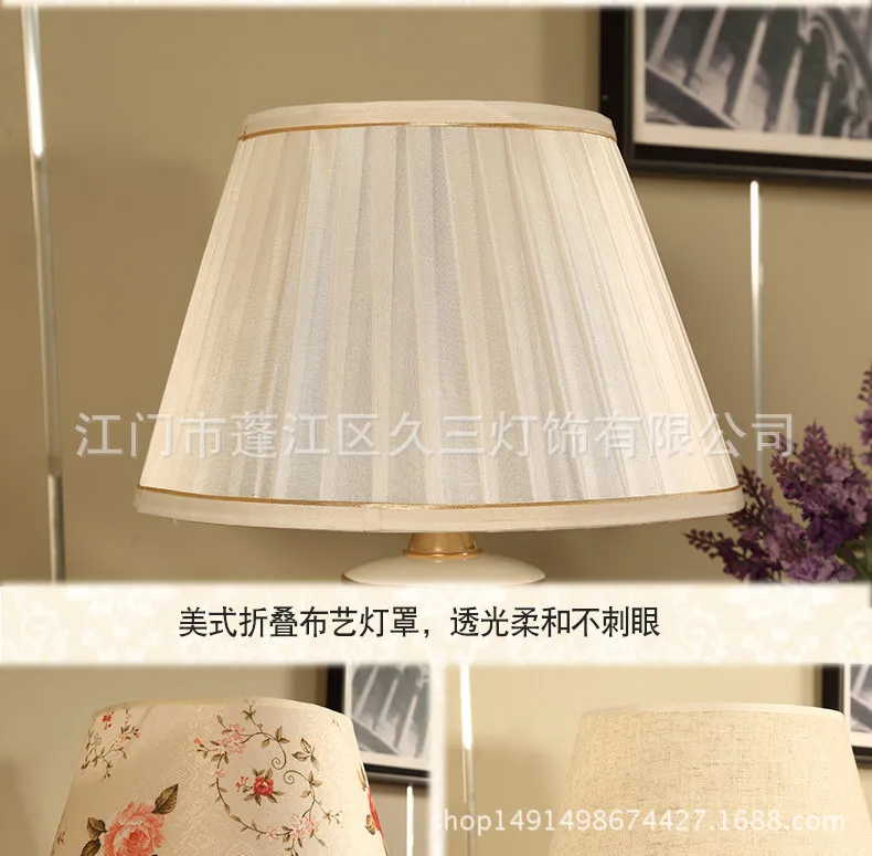 Simple Modern Orchid Paiting Ceramic Table Lamp Indoor Lighting Wedding Gift Direct Home Entertainment Lighting