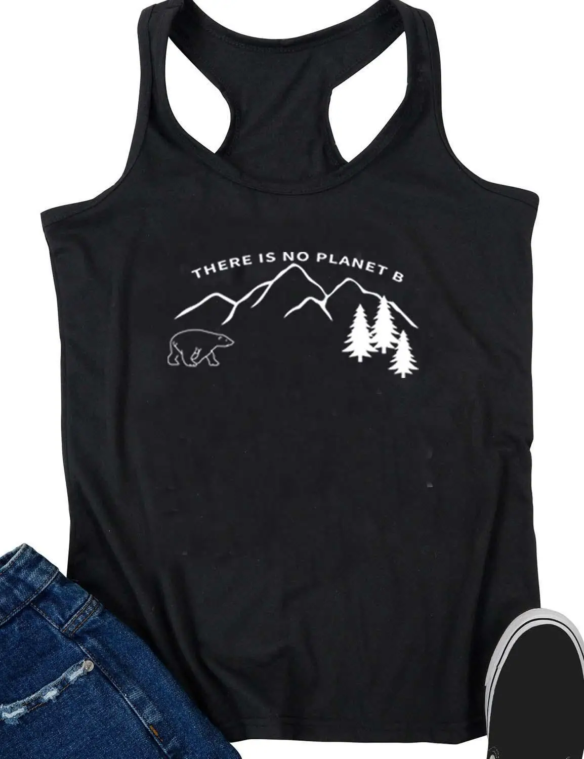 Жилет нет планета B футболка со слоганом Повседневная Забавный Стильная