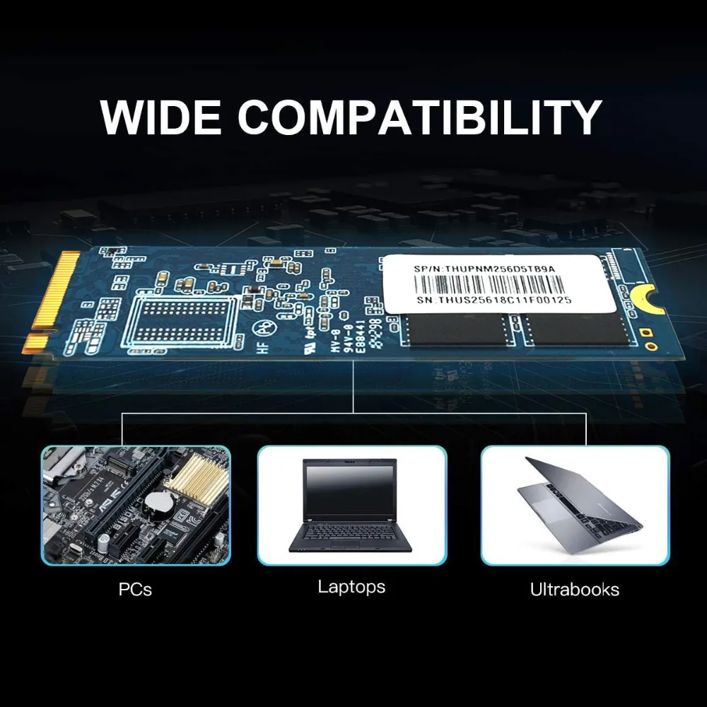 Новый/оригинальный чь Профессиональный SSD 256 ГБ 512 Гб 3D NAND M.2 2280 PCIe NVMe Gen3 x 4
