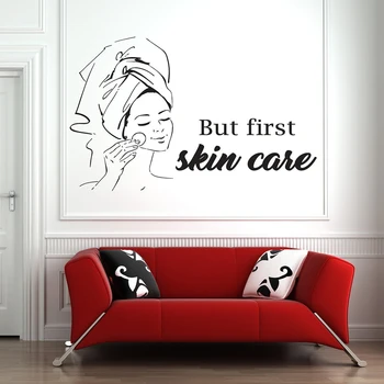 Spa Sign Facials Wall Decal Quote Mask Skin Care Treatment Beauty Salon Body Massage Vinyl Sticker Home Decor Bedroom Z986