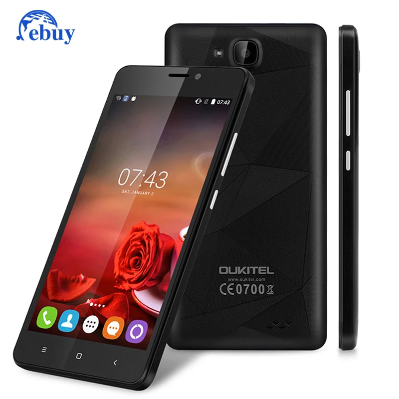 5.0 &quotOukitel C3 Смартфон 3 Г Android 6.0 MT6580 Quad Core 1.3 ГГц 5.0MP Камера 1 RAM 8 ROM Dual SIM GPS Мобильного